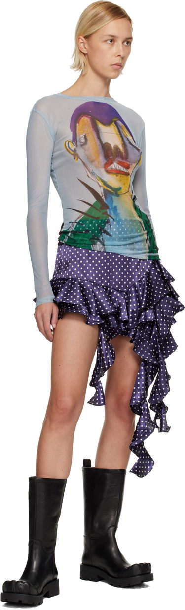 Тениска Charles Jeffrey Loverboy Charles Jeffrey LOVERBOY Powermesh Long Sleeve Graphic Print T-Shirt Многоцветен | 52080201, 3