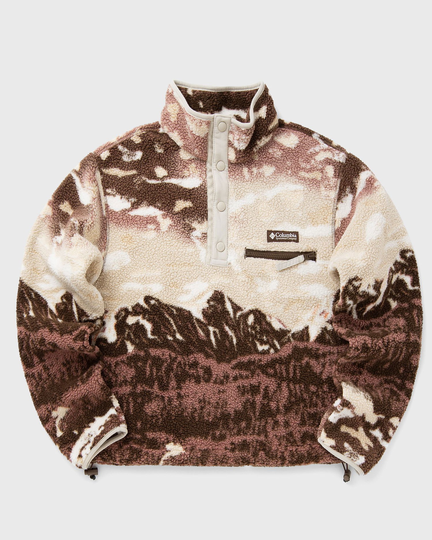 Пуловер Columbia Helvetia II Printed Cropped Fleece Half Snap Pullover Кафяво | 2098501256, 0