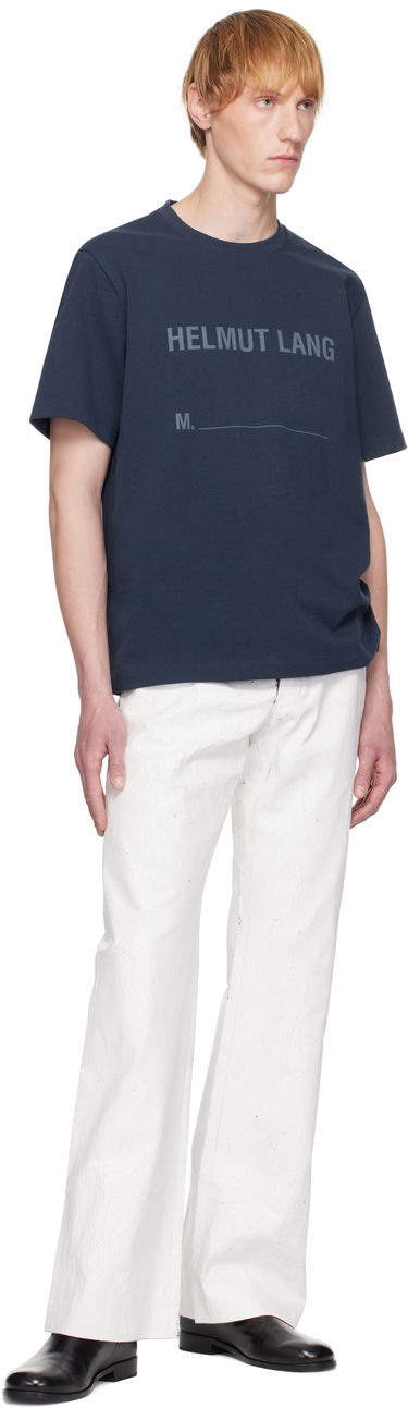 Тениска Helmut Lang Helmut Lang Stamped Logo T-Shirt Тъмно синьо | P01HM506, 3