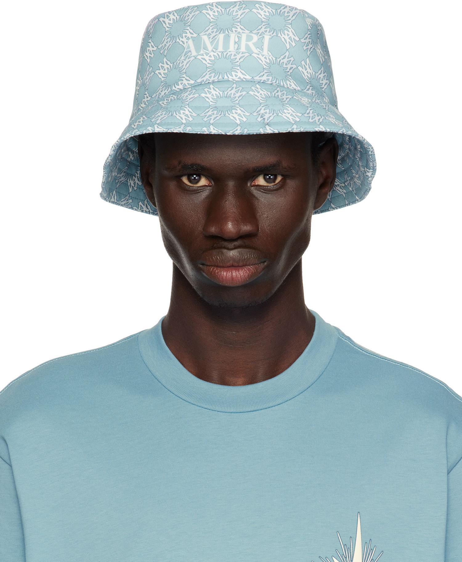 Шапка AMIRI AMIRI 'MA' Quad Bucket Hat Синьо | AMHABY1010, 0
