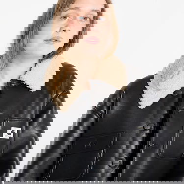 Палта Carhartt WIP Shepton OG Michigan Faux Leather Shearling Collar Coat Черно | I035975.1LMXX, 1