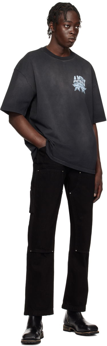 Тениска AMIRI Championship Graphic Print Cotton T-Shirt Черно | AMJYTE1139, 3
