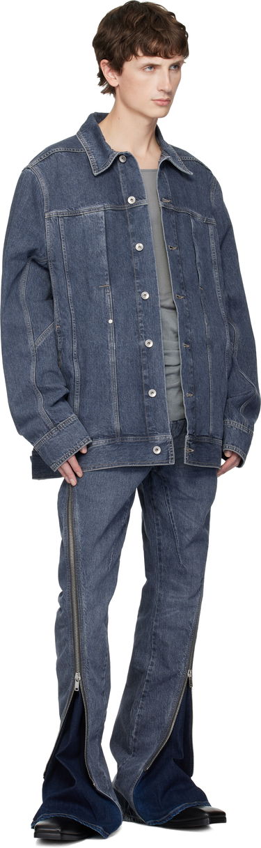 Яке Rick Owens DRKSHDW Concordians Lido Worker Denim Jacket Синьо | DU02E7752 DGY, 3