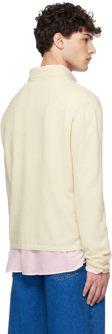 Пуловер Marni Marni Argyle Detail Knit Polo Shirt Бежово | POMG0072Q2 UFH546, 2