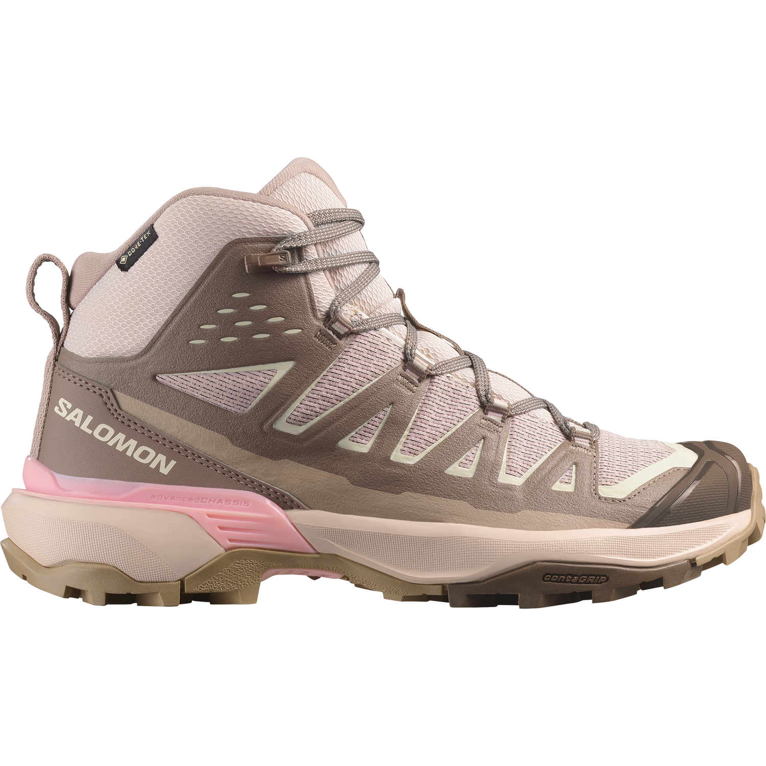Кецове и обувки Salomon X Ultra 360 Edge Mid Gtx Розово | L47982000, 0