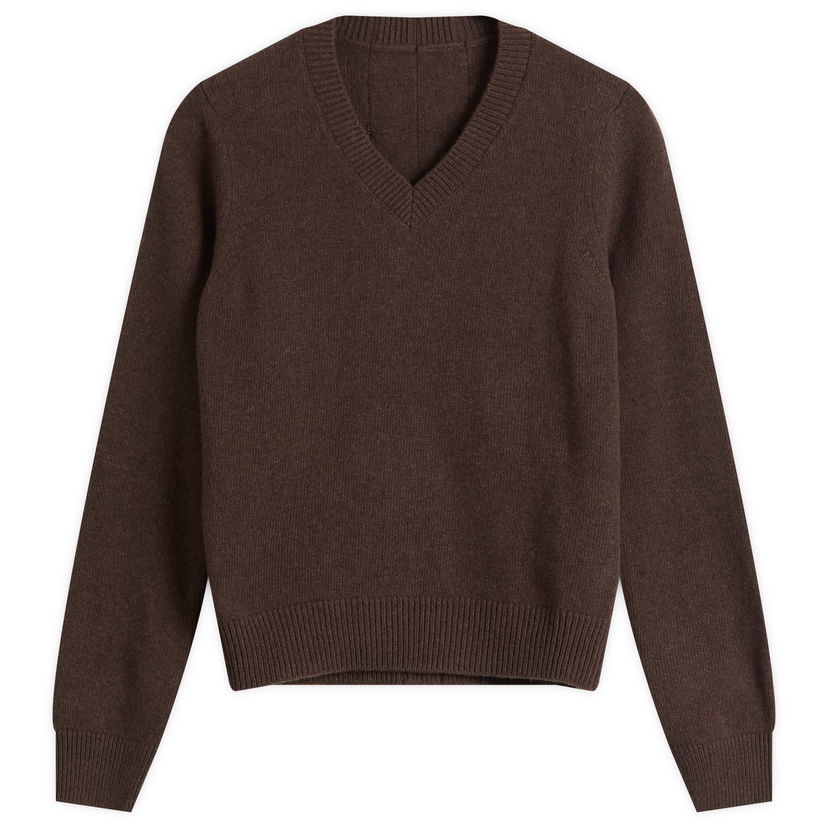 Пуловер Maison Margiela MM6 V-Neck Knitted Jumper Кафяво | S62HN0007-M13187-144