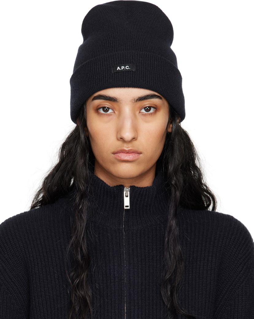 Шапка A.P.C. Navy Autumn Beanie Тъмно синьо | WVBCZ-M25080