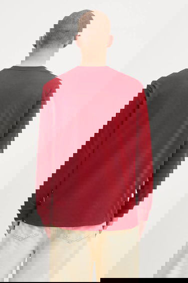 Тениска Carhartt WIP L/S Chase Long Sleeve T-Shirt Червено | I026392.30QXX, 2