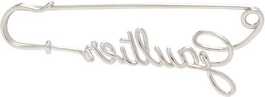 Значка Jean Paul Gaultier Jean Paul Gaultier 'The Gaultier' Safety Pin Brooch Металик | 23/12-U-BR009-X029-91, 1