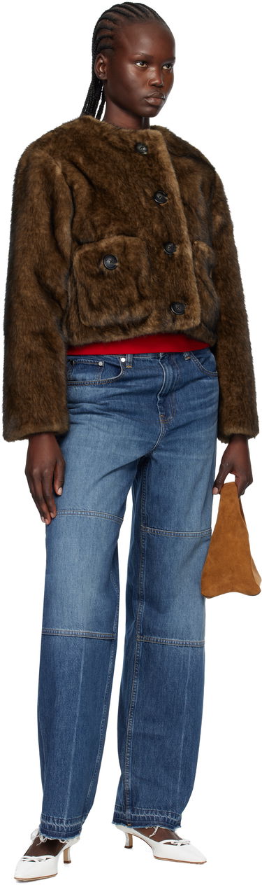 Голяма пазарска чанта Marc Jacobs The Suede Mini Sack Tote Кафяво | 2F5HSH099H01, 3