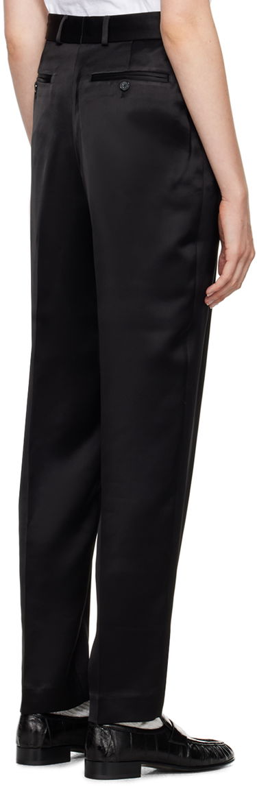 Панталони TOTEME Low-Waist Satin Trousers Черно | 244-WRB0228-FB0208, 2