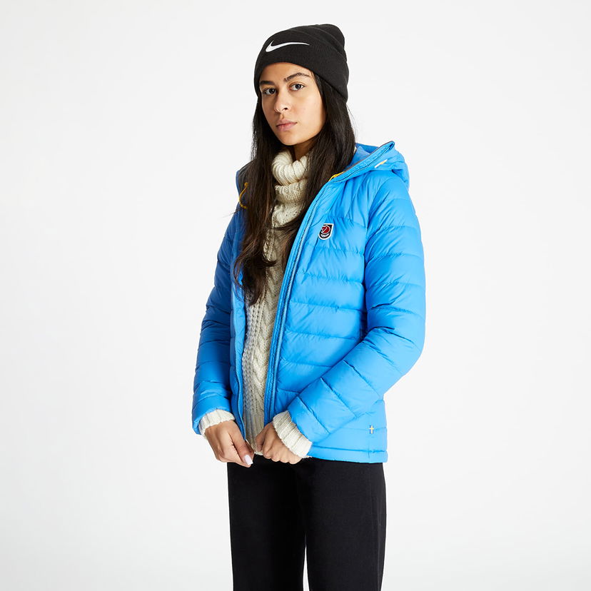 Пухо яке FJÄLLRÄVEN Pack Down Insulated Hooded Jacket Синьо | F86122-525