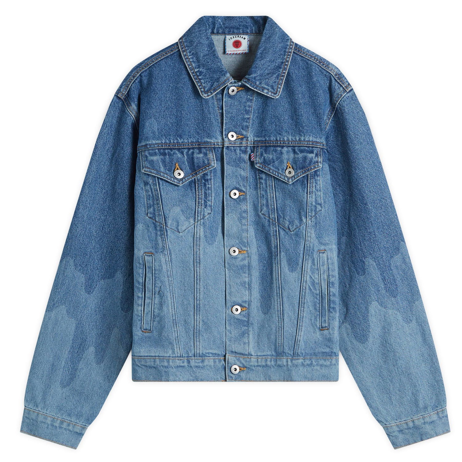 Яке BBC IceCream Drip Denim Trucker Jacket Синьо | IC24369-BL, 1