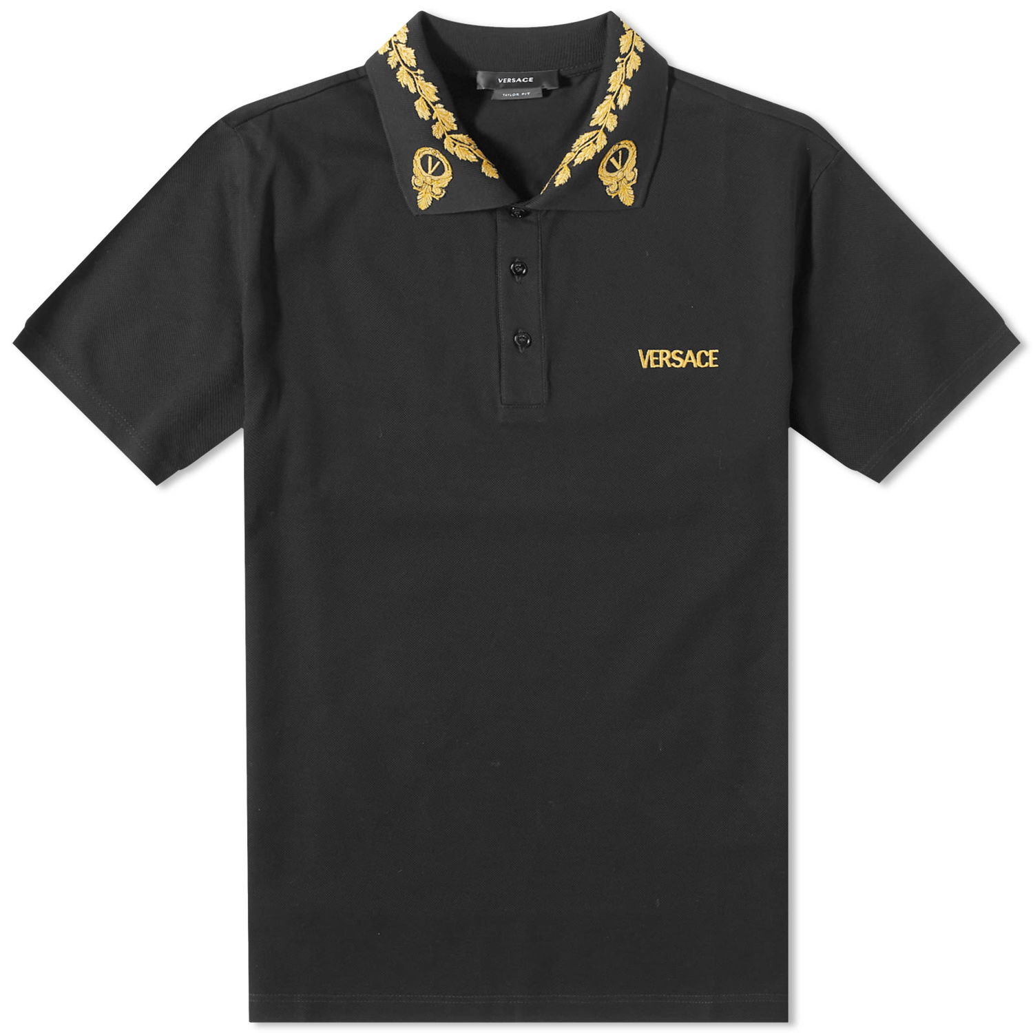Поло тениска Versace Logo Polo Черно | 1009314-1A06771-1B000, 0