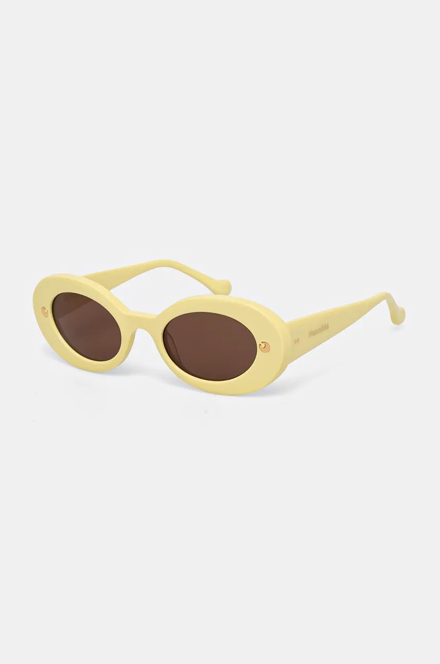 Слънчеви очила Nanushka Oval Sunglasses Жълто | NU24PFSG01011, 0