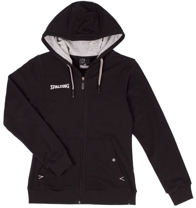 Суитчър Spalding Hoodie Flow With Zipper Черно | 40221512-black