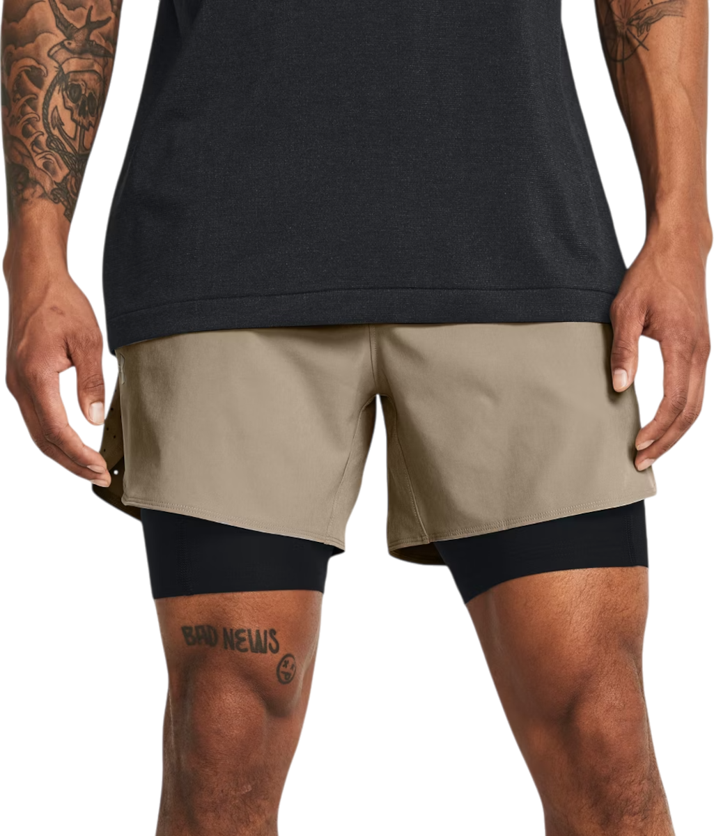 Къси панталони Under Armour Vanish Elite 2in1 Short Бежово | 1378604-203, 0