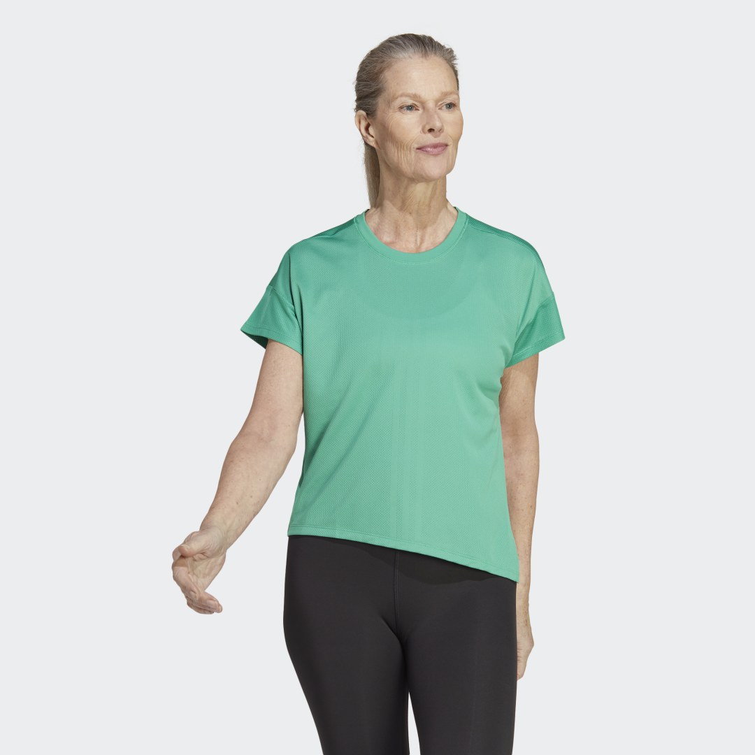 Тениска adidas Performance AEROREADY Quickburn Training T-Shirt Зелено | HY5413, 0