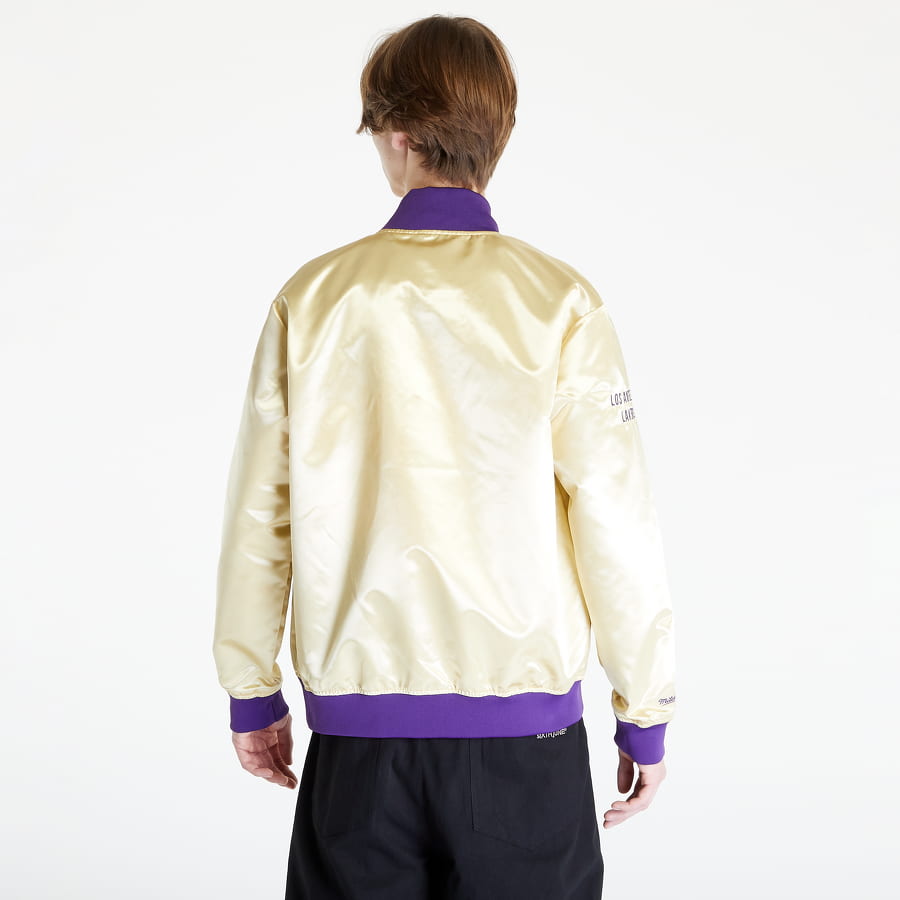 Яке бомбър Mitchell & Ness Fashion LW Satin Jacket Бежово | OJBF3423-LALYYPPPLTGD, 1