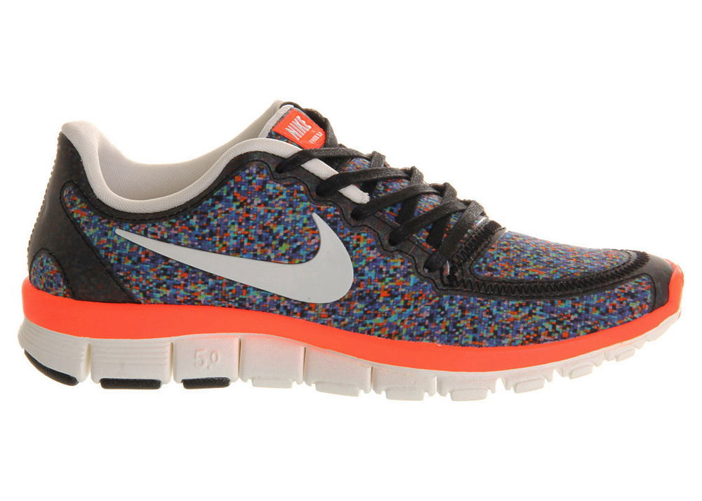 Кецове и обувки Nike Free 5.0 Liberty of London Hyper Blue Total Crimson (Women's) Черно | 555336-400, 0