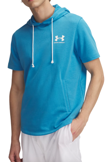 Суитчър Under Armour Rival Terry Short Sleeve Hoodie Синьо | 1370396-452, 0