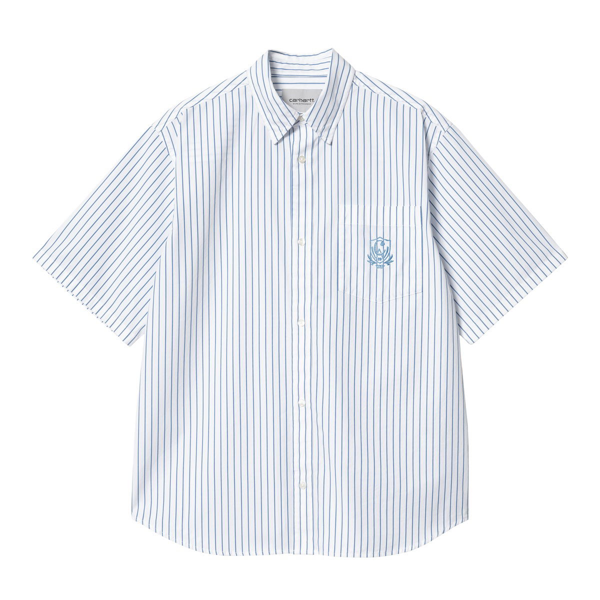 Риза Carhartt WIP S/S Linus Shirt Бяло | I033028_21Z_XX, 0