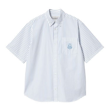 Риза Carhartt WIP S/S Linus Shirt Бяло | I033028_21Z_XX, 0