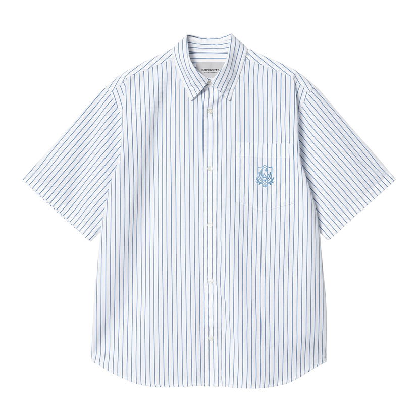 Риза Carhartt WIP S/S Linus Shirt Бяло | I033028_21Z_XX