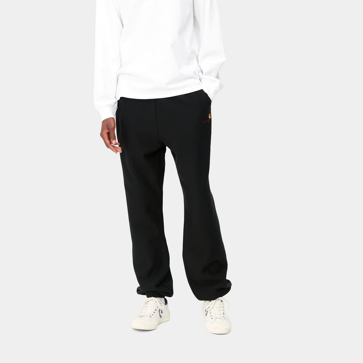Спортни панталони Carhartt WIP American Script Sweat Pant Черно | I032328_89_XX, 0