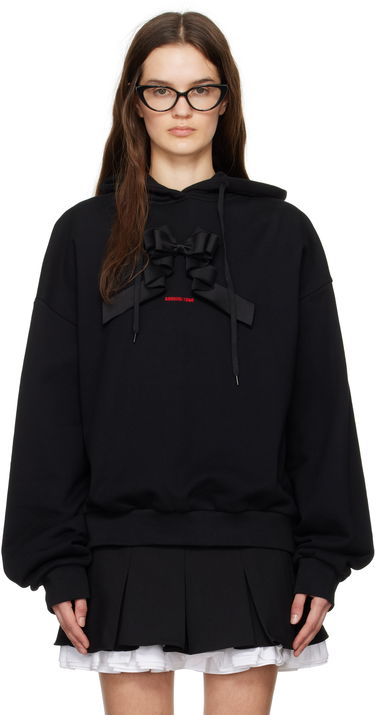 Суитчър SHUSHU/TONG SHUSHU/TONG 3D Bow Loose Fit Hoodie Черно | FSDDTO16 XGM360, 0