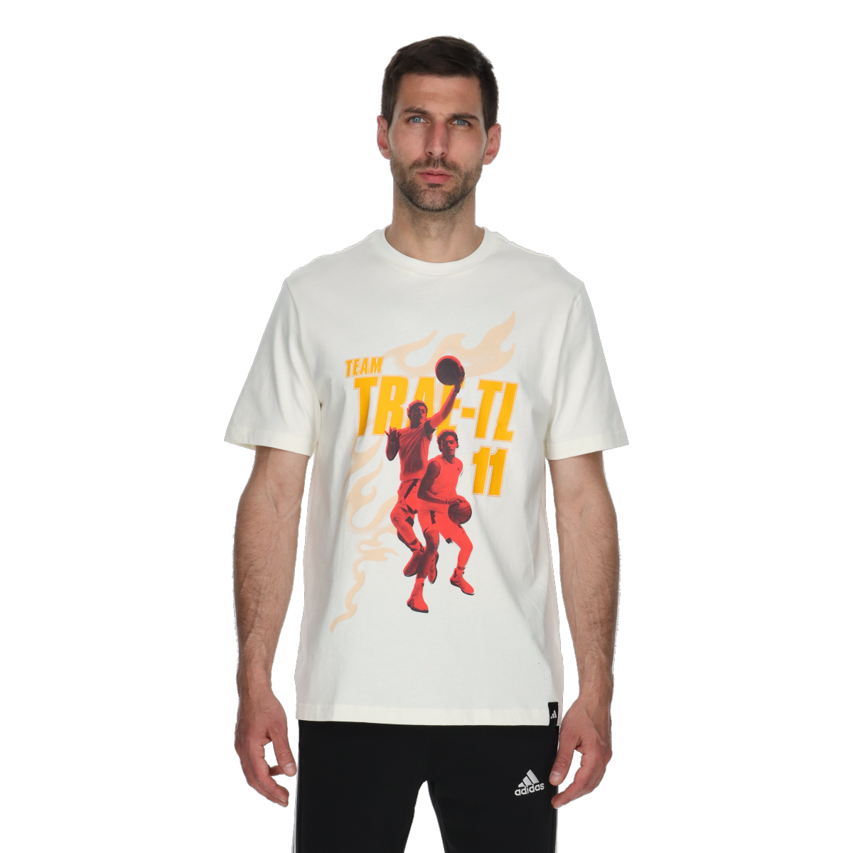 Тениска adidas Originals Team Trae Basketball Graphic T-Shirt Бяло | IU2814, 0