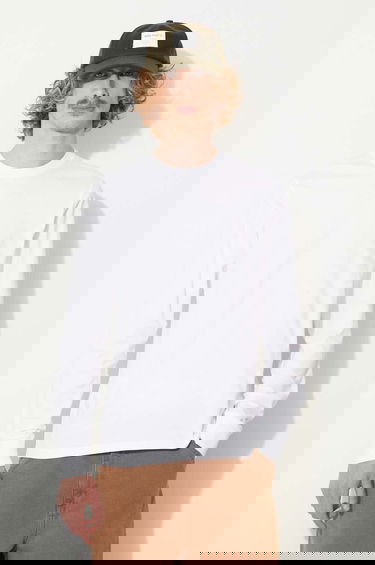 Тениска Carhartt WIP Cotton Long Sleeve T-Shirt Бяло | I026265.00AXX, 0