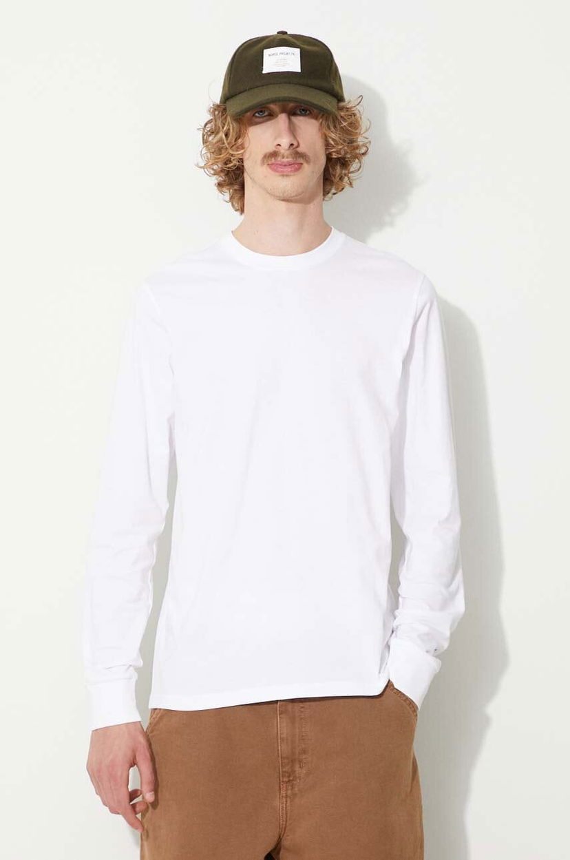 Тениска Carhartt WIP Cotton Long Sleeve T-Shirt Бяло | I026265.00AXX