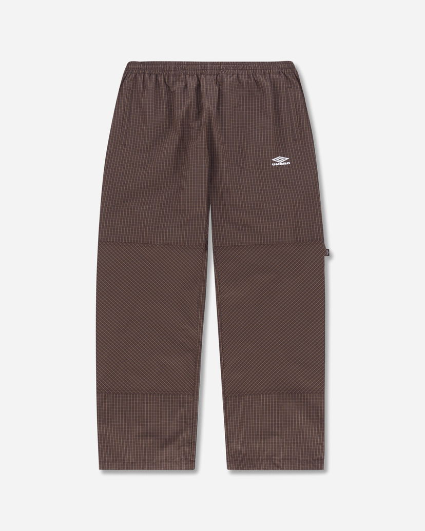 Спортни панталони Umbro Mini Check Double Knee Pants Кафяво | UBMW0148FA102 BRW0022