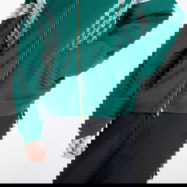 Яке adidas Originals Santiago Full-Zip Knit Jacket with Speckled Stripes Зелено | KE4603, 2