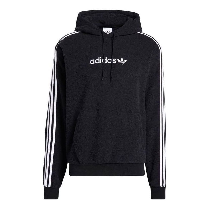 Суитчър adidas Originals Originals Stripe Logo Hoodie Черно | H31236