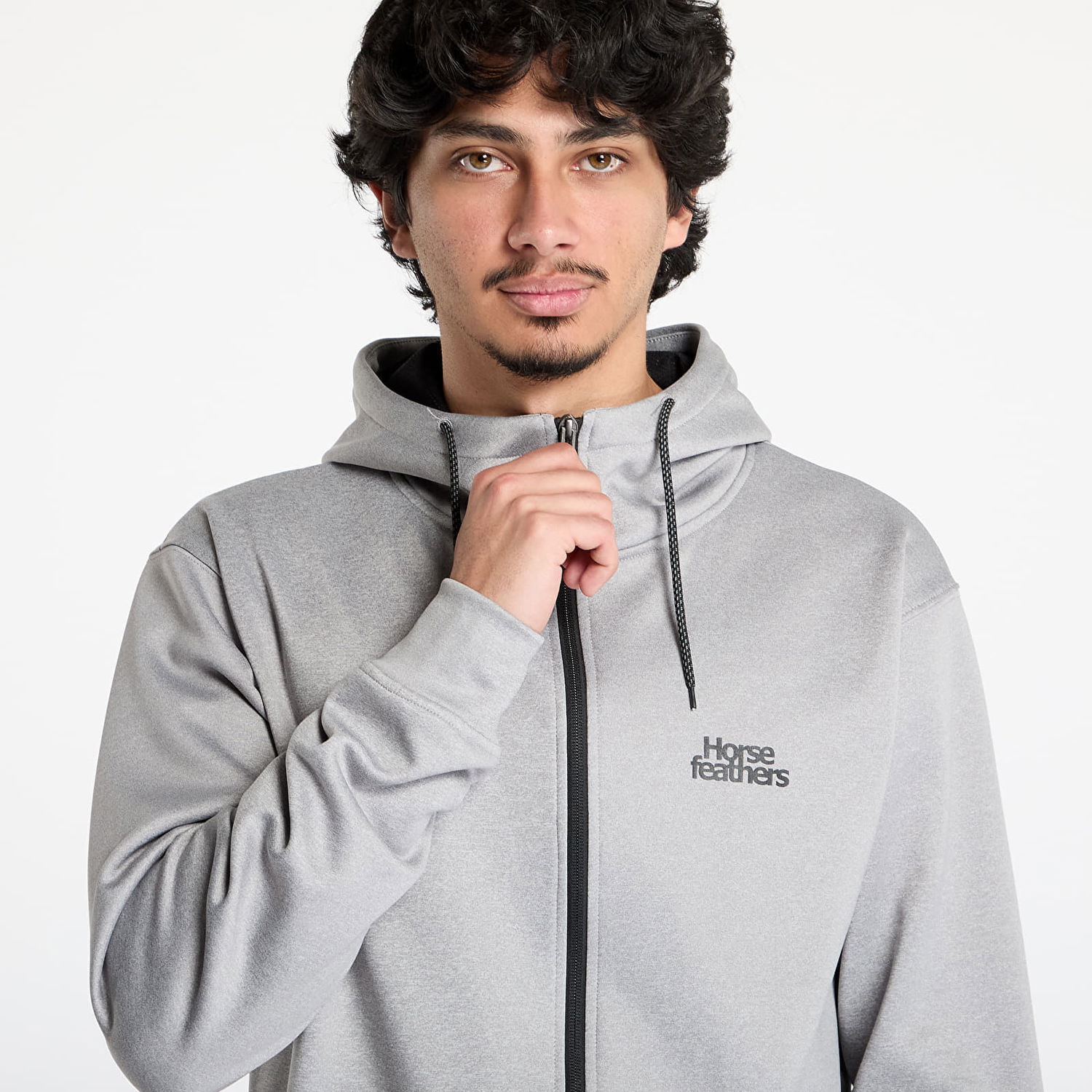 Суитчър Horsefeathers Horsefeathers Callum Zip Hoodie Сиво | TM077B, 1