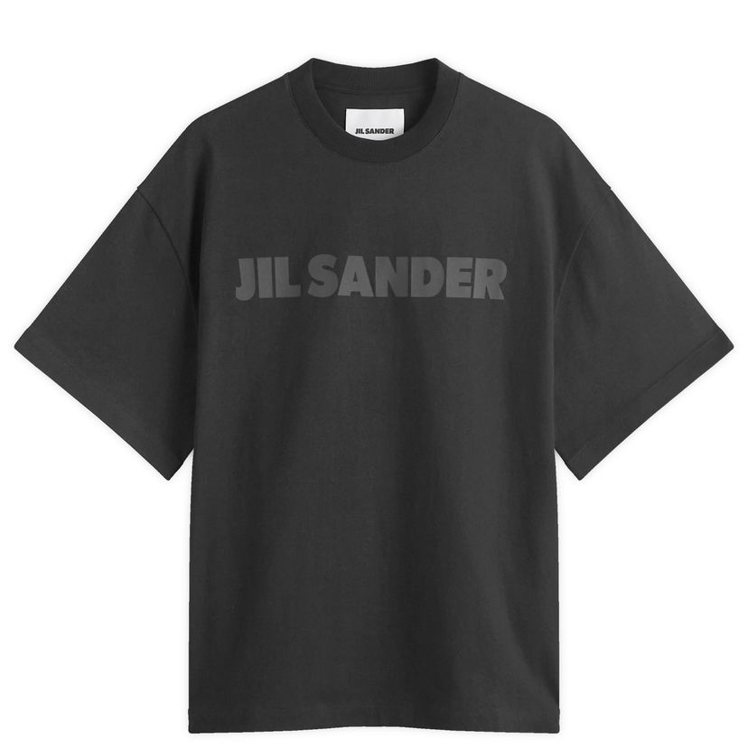 Тениска Jil Sander Tonal Logo T-Shirt Черно | J21GC0001-J20243-001