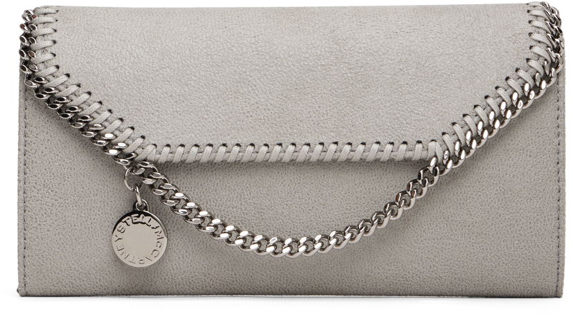 Портфейл Stella McCartney Falabella Wallet-On-Chain Crossbody Bag Сиво | 7P0086W9132