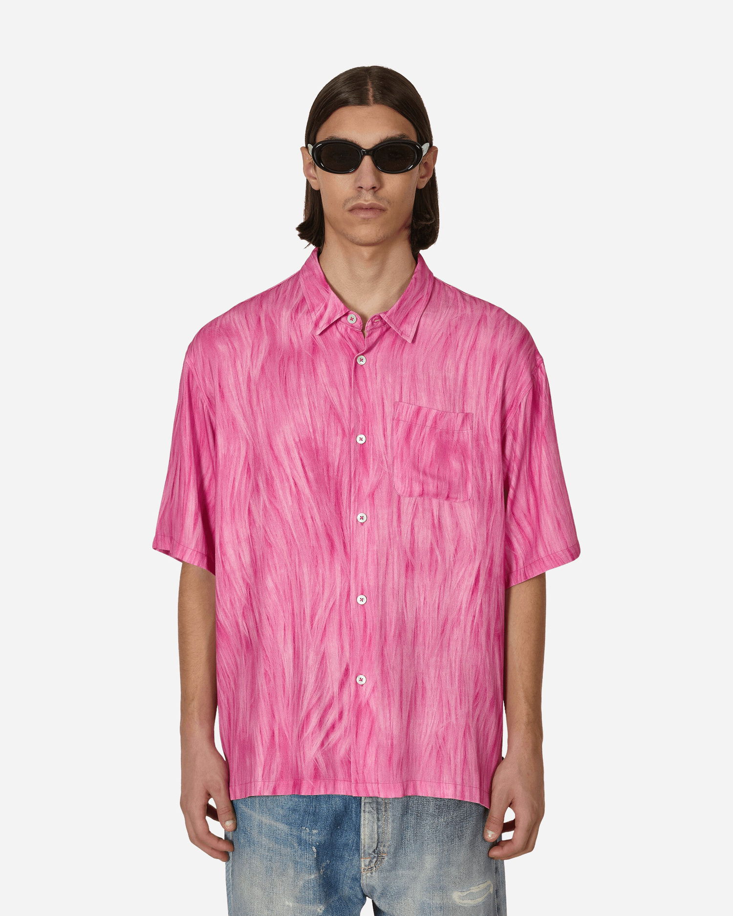 Риза Stüssy Fur Print Shirt Розово | 1110282 PINK, 0
