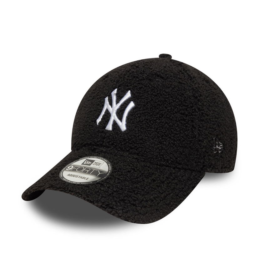 Шапка с козирка New Era MLB NY Yankees Winter Borg Teddy Fleece 9FORTY Adjustable Cap One Size Черно | 60759020