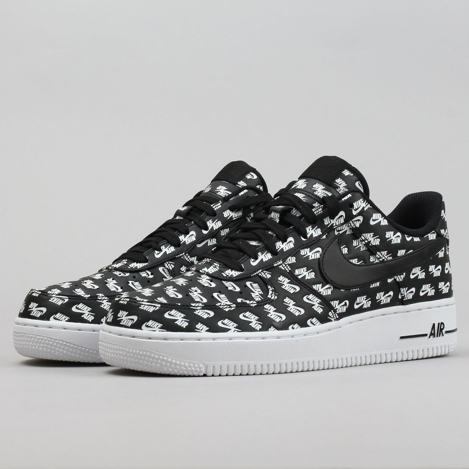 Кецове и обувки Nike Air Force 1 Low '07 ''All Over Logo Black'' QS Черно | AH8462-001, 1