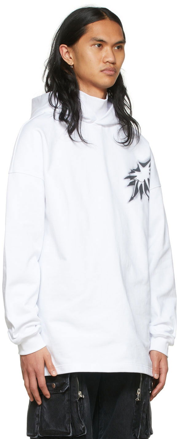 Суитчър We11done Graphic Print Cotton Turtleneck Бяло | WD-TH1-22-702-U-WH, 1