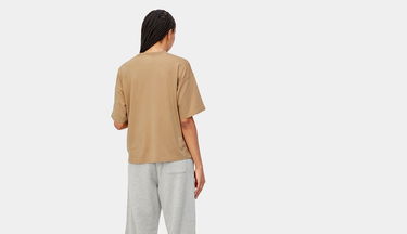 Тениска Carhartt WIP Nelson T-Shirt Dusty H ''Brown Garment Dyed'' Бежово | I029647_07E_GD, 2