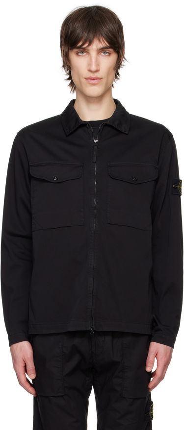 Риза Stone Island Stretch Cotton Overshirt Черно | K1S15 1200128 S0012, 0
