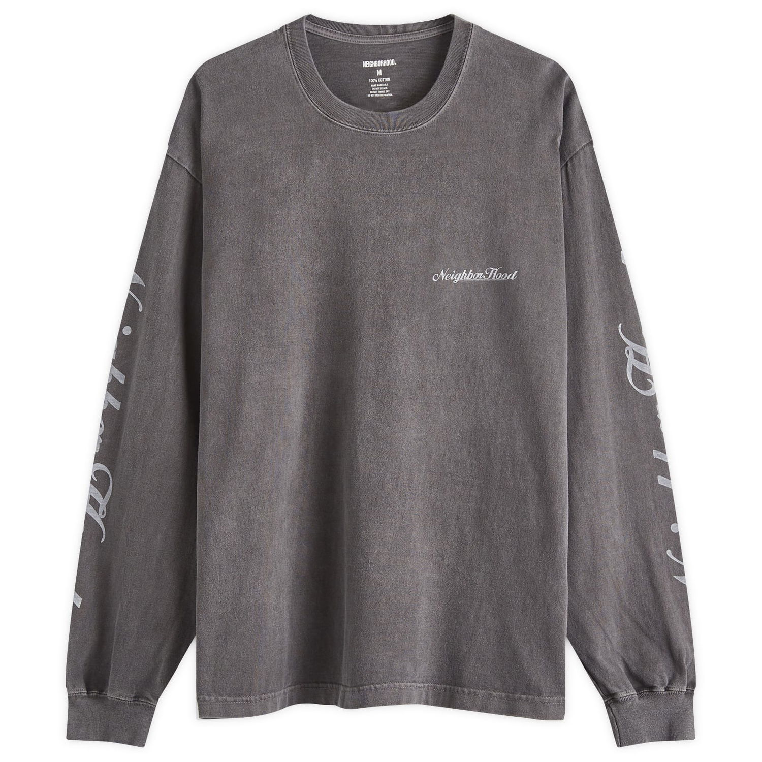 Тениска Neighborhood Neighborhood LS-12 Long Sleeve T-Shirt Сиво | 242PCNH-LT12-BLK, 1