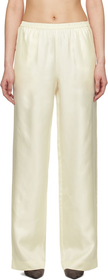 Панталони Loulou de Saison Loulou de Saison Alera Silk Straight-Leg Trousers Жълто | ALERA, 0