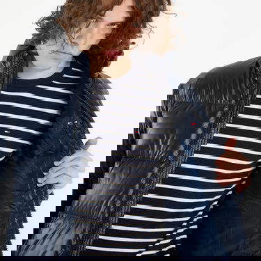 Пухо яке Tommy Hilfiger Shiny Down Stand Puffer Jacket Тъмно синьо | MW0MW40617 C1G, 3