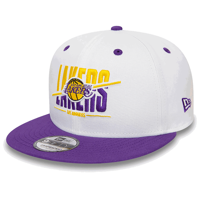 Шапка с козирка New Era Los Angeles Lakers 9FIFTY Snapback Бяло | 60435048