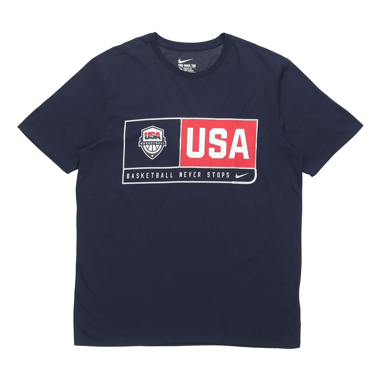 Тениска Nike USA Basketball Training T-Shirt Тъмно синьо | 768826-451, 0